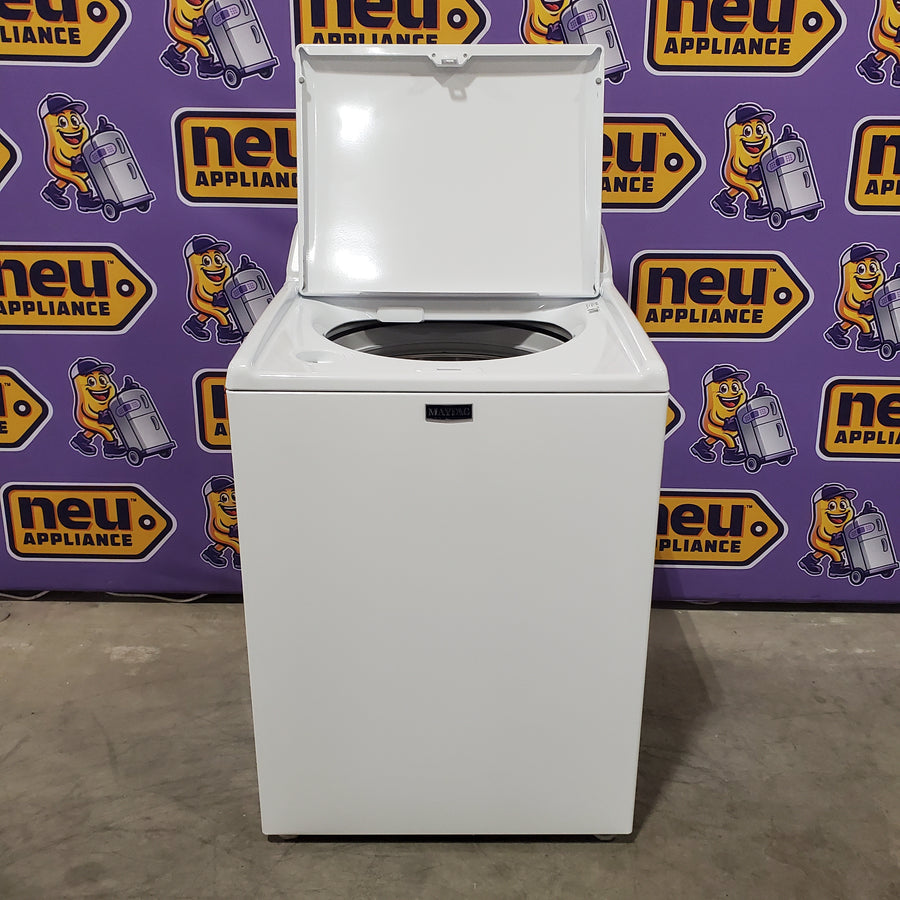 Maytag 4.5 cu. ft. Capacity Top Load Washer with Power™ Agitator and Deep Fill MVW4505MW - Open Box and Maytag 7.0 cu. ft. Capacity Top Load Electric Wrinkle Prevent Dryer 16257 - MED4500MW - Scratch & Dent (Minor)