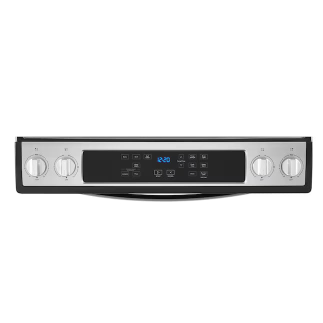 Whirlpool 4.8 cu. ft. 4 Burner Element Single Oven Electric Range in Stainless Steel 22136SD247 - WEE515S0LZ - Scratch & Dent (Minor)