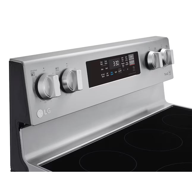 LG 6.3 cu. ft. Smart Wi-Fi Enabled Fan Convection Electric Range with Air Fry & EasyClean® LREL6323S - Scratch & Dent (Minor)