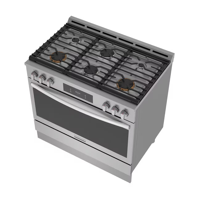 Frigidaire Gallery Stainless Steel 36" Gas Range with Quick Preheat + Air Fry 20132SD308 - GCFG3661AF - Scratch & Dent (Moderate)