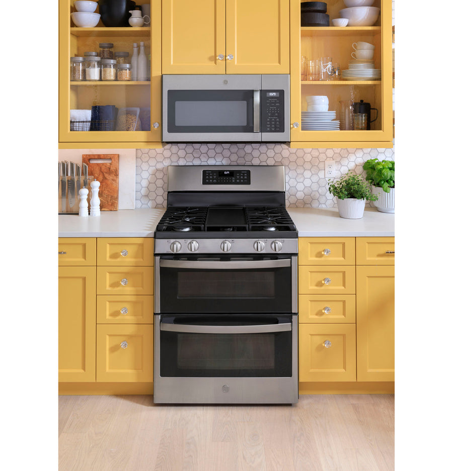 GE Free-Standing Gas Double Oven Convection Range 5SD88 - JGBS86SPSS - Scratch & Dent (Minor)