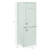 Pictures of UNIQUE Classic Retro 21.6 in. 7 cu. ft. Retro Bottom Freezer Refrigerator in Ocean Mist Turquoise, ENERGY STAR 251312SD976 - UGP-215L LB AC - Open Box - Neu Appliance Outlet - Discount Appliance Outlet in Austin, Tx