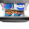 Midea 18 cu. ft. 30" Wide French Door Refrigerator in Stainless Steel 3SD891 - MRF18B4AST - Scratch & Dent (Minor)