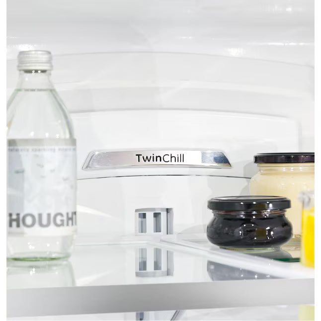 GE ENERGY STAR 22.1 Cu. Ft. Counter-Depth Fingerprint Resistant French-Door Refrigerator GYE22GYNFS - Scratch & Dent (Moderate)