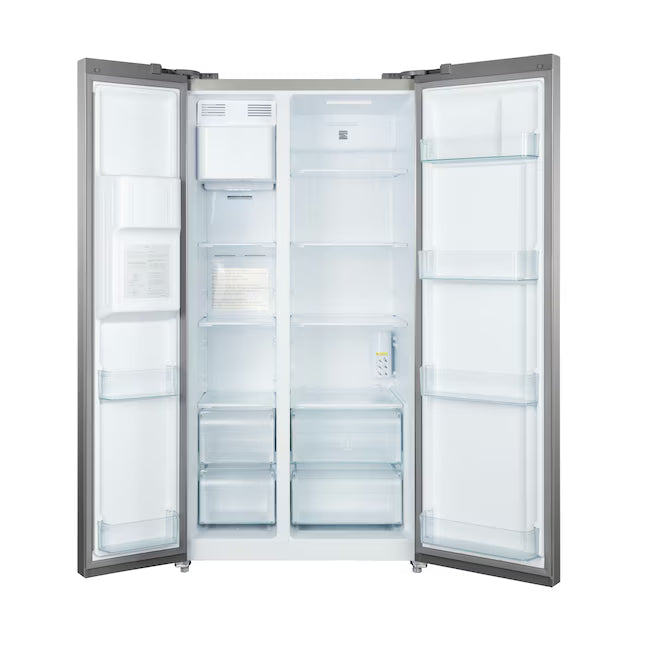 Kenmore 20-cu ft Counter-Depth Side-by-Side Refrigerator with Ice Maker,Water and Ice Dispenser ENERGY STAR Certified 22137396 - 897.51805320 - Scratch & Dent (Minor)