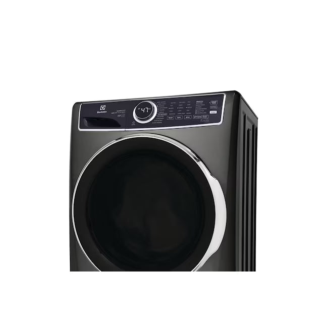 Electrolux Titanium Front Load 600 Series 4.5 Cu. Ft. Washer with Smartboost ELFW7637AT - Scratch & Dent (Moderate) and Electrolux 8 cu. ft. vented Front Load Stackable 600 Series Electric Dryer with LuxCare Dry 16248 - ELFE7637AT - Scratch & Dent (Minor)