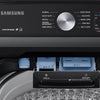 Samsung 5.0 cu. ft. Capacity Top Load Washer with Active WaterJet in Brushed Black WA50R5200AV - Certified Refurbished and Samsung Brushed Black 7.4 cu. ft. Smart Electric Dryer with Sensor Dry 16114 - DVE47CG3500V - New in Box