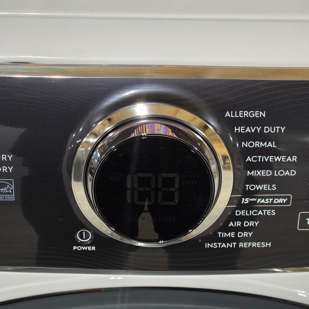 Electrolux 4.5 Cu.Ft. Stackable Front Load Washer with Steam and SmartBoost Wash System ELFW7637AW  - Scratch & Dent (Moderate) and Electrolux 8.0 cu. ft. Front Load Electric Dryer with Perfect Steam 16182 - ELFE7637AW - Open Box