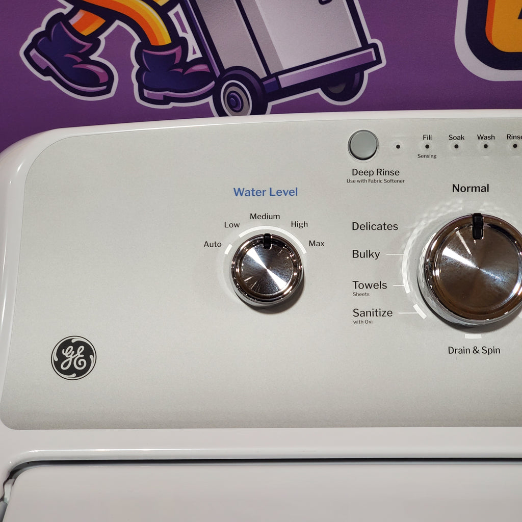 Pictures of GE® 4.3 cu. ft. Capacity Washer with Stainless Steel Basket,Cold Plus and Water Level Control 1CR5023 - GTW385ASWWS - Certified Refurbished - Neu Appliance Outlet - Discount Appliance Outlet in Austin, Tx