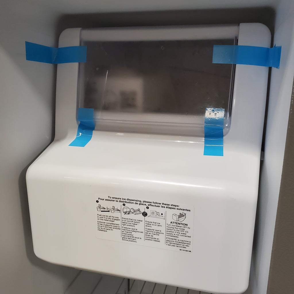 Whirlpool 24 cu ft Capacity Side By Side Refrigerator with Ice and Water Dispenser in Fingerprint Resistant Stainless Steel 24SD46 - WRS315SDHZ - Scratch & Dent (Minor)