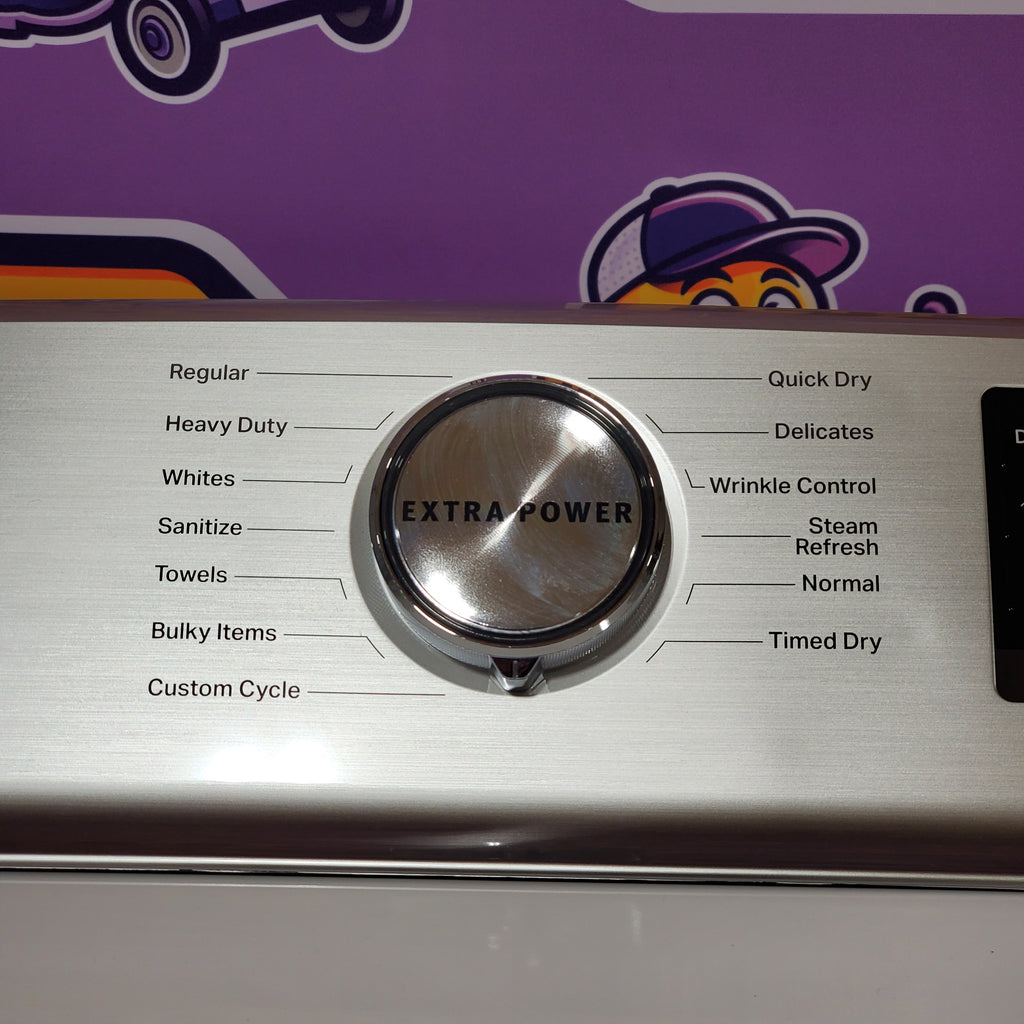 Pictures of Maytag Smart Top Load Electric 7.4 Cu. Ft. Steam Dryer with Extra Power and Advanced Moisture Sensing 6SD054 - MED7230HW - Open Box - Neu Appliance Outlet - Discount Appliance Outlet in Austin, Tx