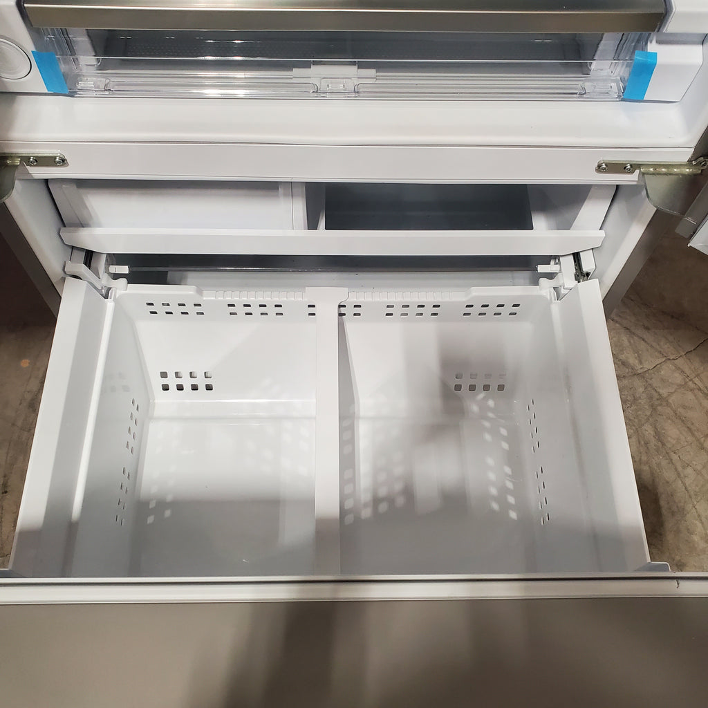 Pictures of Frigidaire 27.8-cu ft ENERGY STAR French Door Refrigerator with Dual Ice Maker in Fingerprint Resistant Stainless Steel 3SD1059 - GRFS2853AF - Scratch & Dent (Moderate) - Neu Appliance Outlet - Discount Appliance Outlet in Austin, Tx