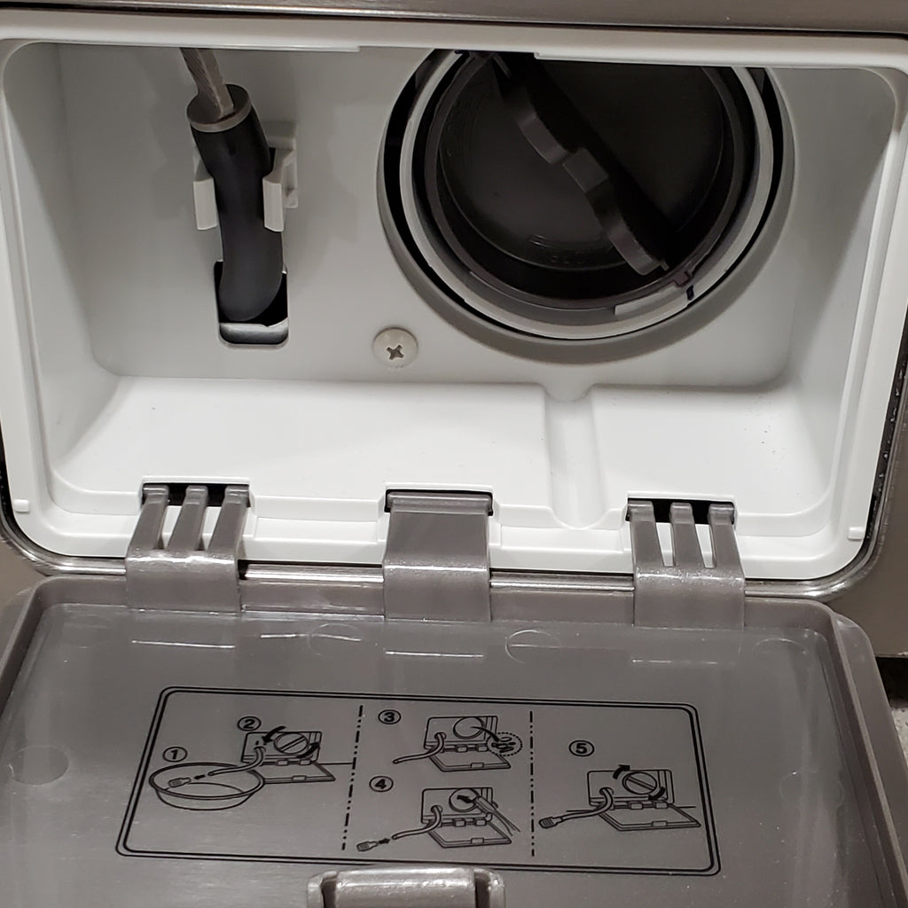 LG 4.5 cu. ft. Smart Front Load Washer with TurboWash® 360° and ezDispense® WM5700HVA - Scratch & Dent (MInor) and LG Smart Mega Capacity 7.8 Cu. Ft. Front Load Dryer with Dual Inverter Heat Pump Technology 16113 - DLHC5502V - Open Box