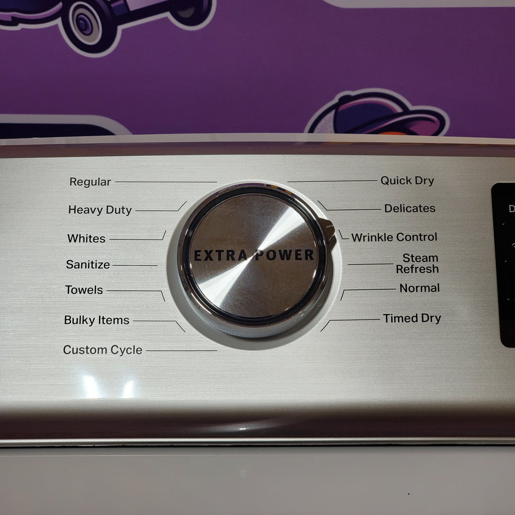 Pictures of Maytag Smart Top Load Electric 7.4 Cu. Ft. Steam Dryer with Extra Power and Advanced Moisture Sensing 6SD57 - MED7230HW - Open Box - Neu Appliance Outlet - Discount Appliance Outlet in Austin, Tx