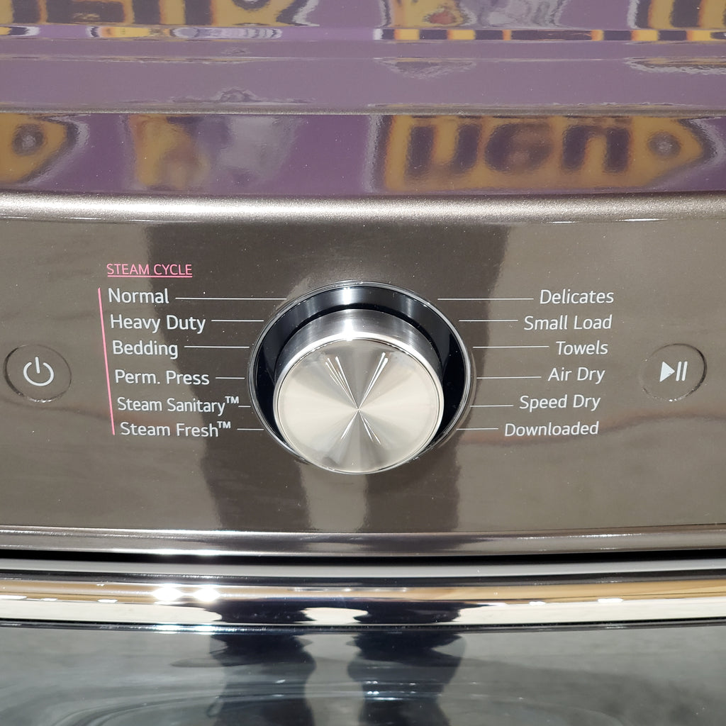 Pictures of LG Black Steel 9.0 cu. ft. Mega Capacity Smart wi-fi Enabled Front Load Electric Dryer with TurboSteam™ and Built-In Intelligence 6SD84 - DLEX8900B - Open Box - Neu Appliance Outlet - Discount Appliance Outlet in Austin, Tx