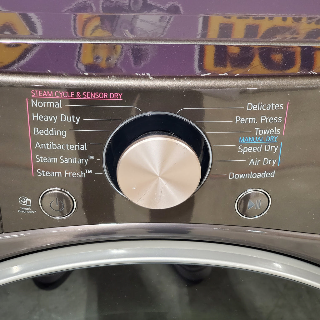 Pictures of LG Black Steel Smart Wi-Fi Enabled Front Load Electric 7.4 Cu. Ft. Dryer with TurboSteam and Built-In Intelligence 3SD879 - DLEX4000B - Scratch & Dent (Moderate) - Neu Appliance Outlet - Discount Appliance Outlet in Austin, Tx