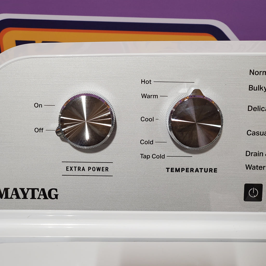 Pictures of Maytag Top Load 4.7 cu. ft. Agitator Washer with Extra Power and Deep Fill Option 24SD23 - MVW5435PW - Open Box - Neu Appliance Outlet - Discount Appliance Outlet in Austin, Tx