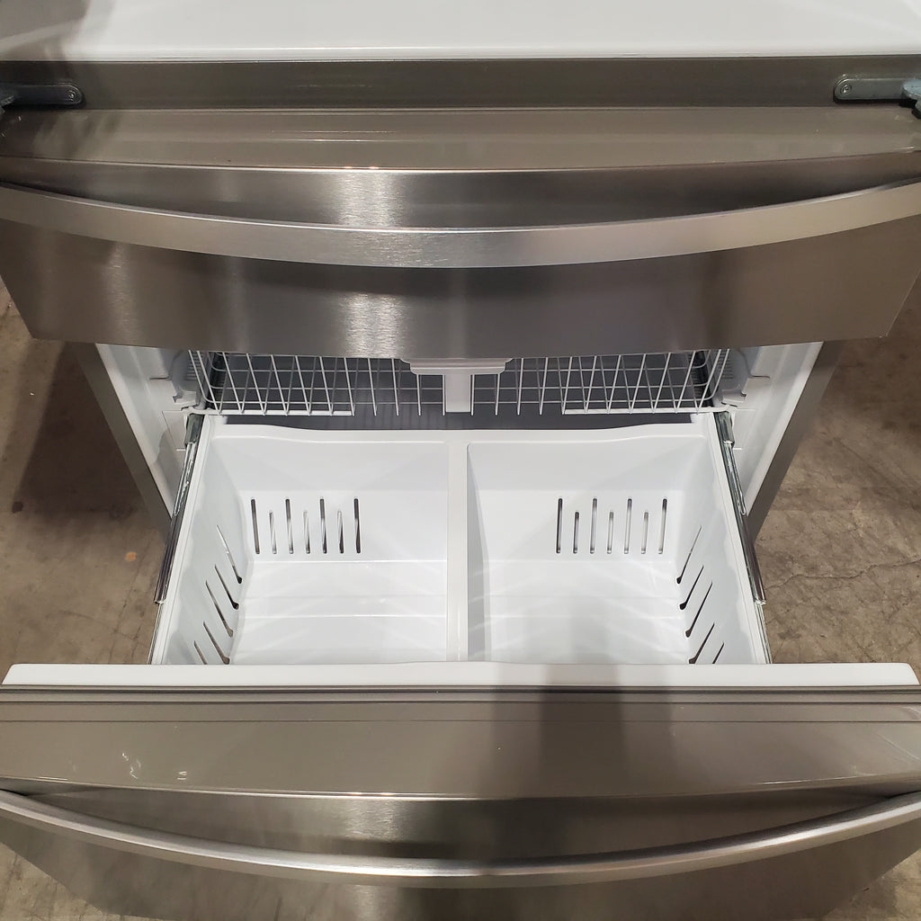 Whirlpool French Door Bottom Mount Refrigerator in Fingerprint Resistant Stainless Steel 3SD743 - WRMF3636RZ - Scratch & Dent (Minor)