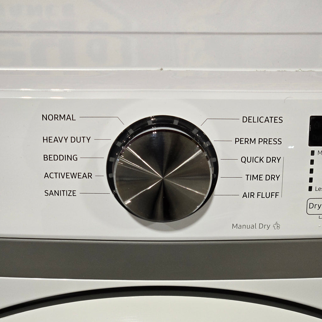 Pictures of Samsung 7.5 cu. ft. Front Load Electric Dryer with Smart Care in White 6SD92 - DVE45T6000W - Open Box - Neu Appliance Outlet - Discount Appliance Outlet in Austin, Tx