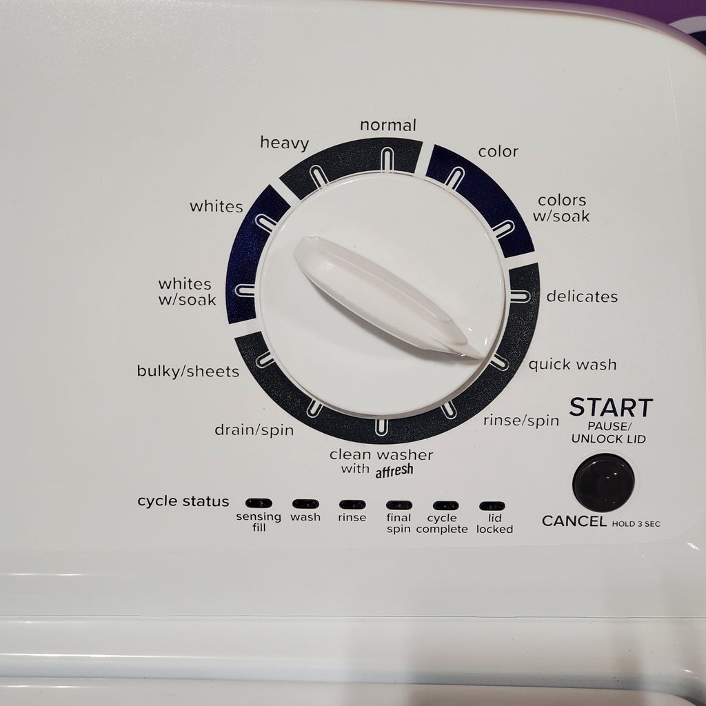 Amana Top Load 3.8 Cu. Ft. Washer with High Efficiency Agitator in White 24SD24 - NTW4519JW - Scratch & Dent (Minor)