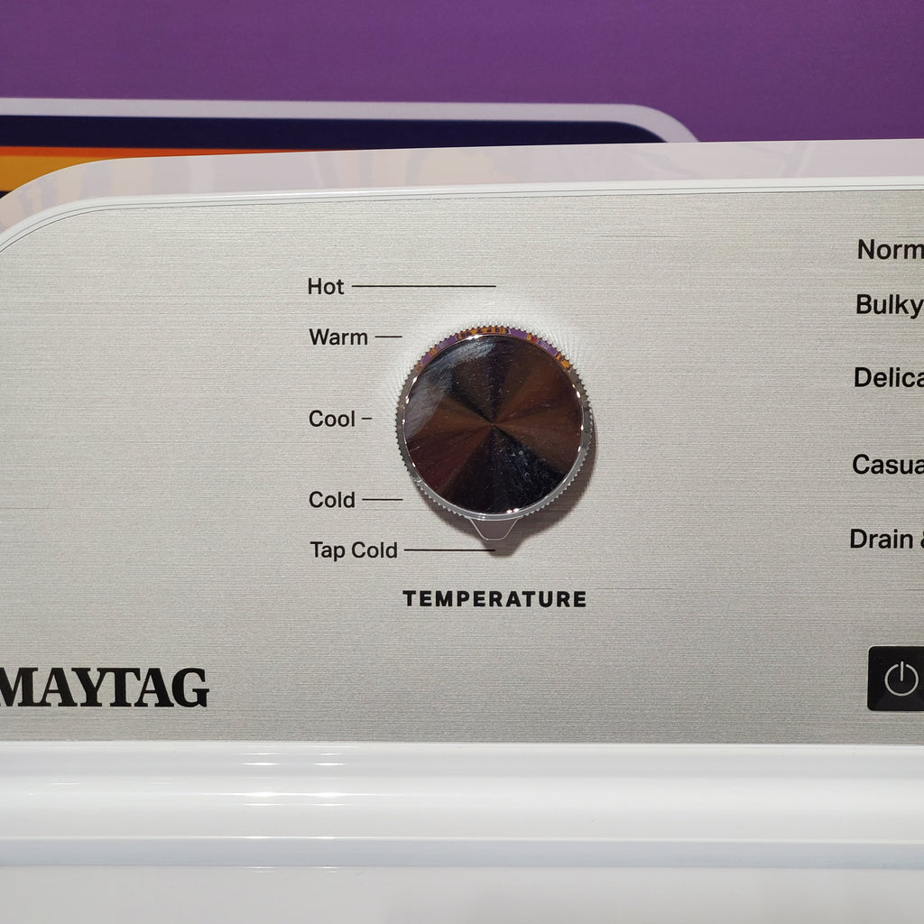 Pictures of Maytag 4.5 cu. ft. Capacity Top Load Washer with Power™ Agitator and Deep Fill MVW4505MW - Open Box and Maytag 7.0 cu. ft. Capacity Top Load Electric Wrinkle Prevent Dryer 16092 - MED4500MW - Open Box - Neu Appliance Outlet - Discount Appliance Outlet in Austin, Tx