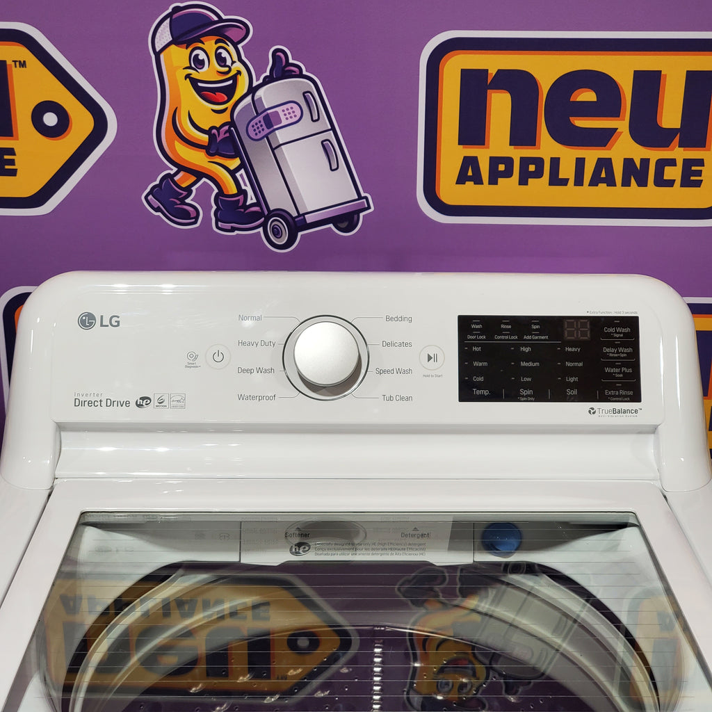 Pictures of LG 4.5 cu. ft. Top Load Washer with Impeller WT7100CW - Certified Refurbished and LG 7.3 cu. ft. Ultra Large Capacity Electric Dryer with EasyLoad™ Door 16084 - DLE7400WE - Certified Refurbished - Neu Appliance Outlet - Discount Appliance Outlet in Austin, Tx