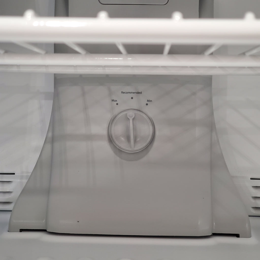 Pictures of Whirlpool 33" Wide Top Freezer 20.5 cu ft Refrigerator with Ice Maker and Frameless Glass Shelves and Flexi-Slide Bin 22SD026 - WRT311FZDW - Scratch & Dent (Minor) - Neu Appliance Outlet - Discount Appliance Outlet in Austin, Tx