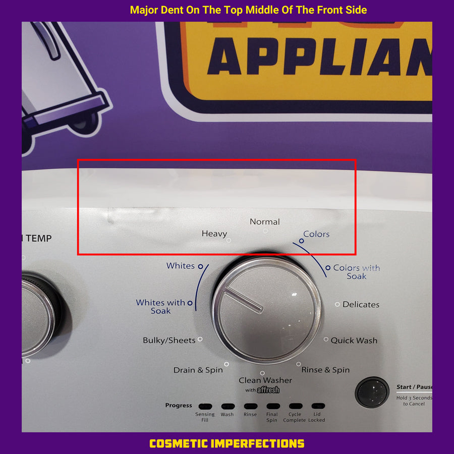 Whirlpool 3.5 cu. ft. High Efficiency Top Load Washing Machine with Deep Water Wash 30134SD181 - WTW4816FW - Scratch & Dent (Major)