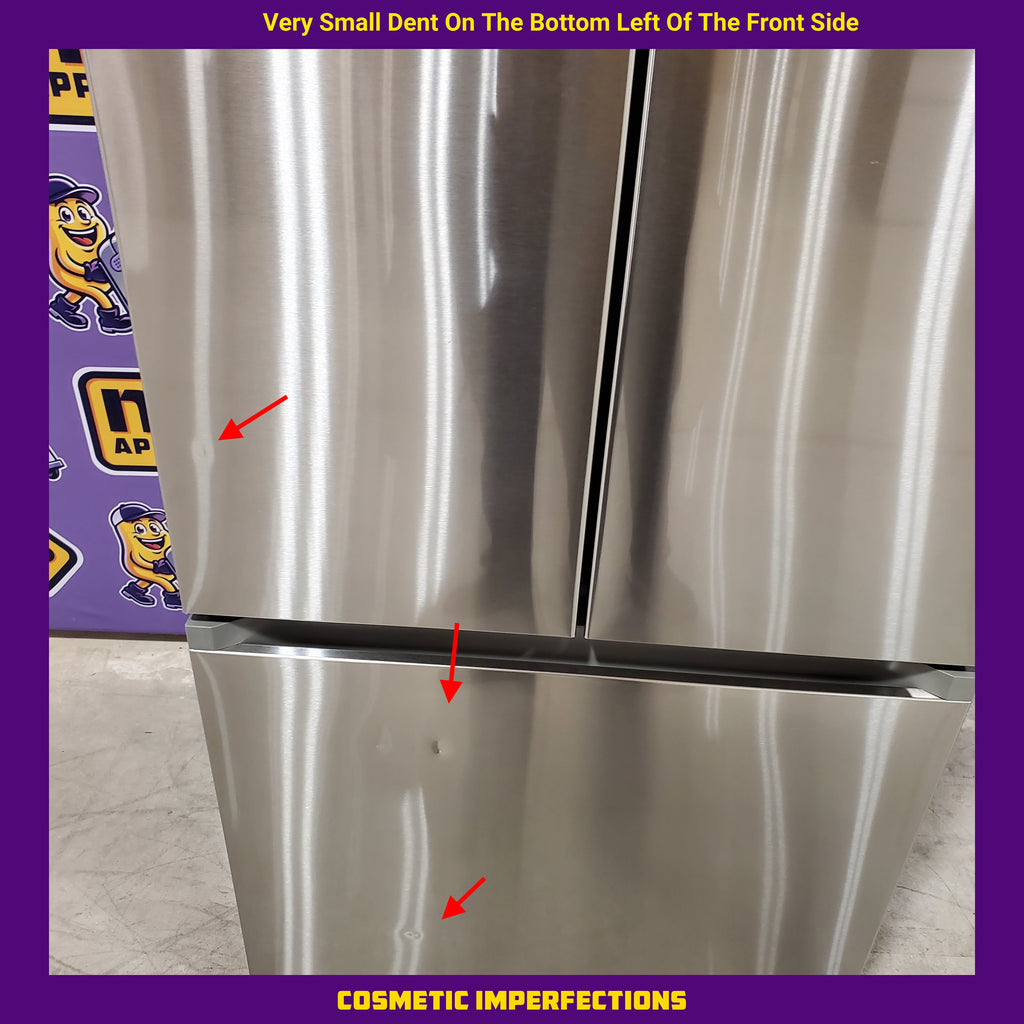 Samsung 18 cu. ft. 33" Wide 3-Door Smart Counter Depth Stainless Steel French Door Refrigerator - 4SD420 - RF18A5101SR - Scratch & Dent (Minor)