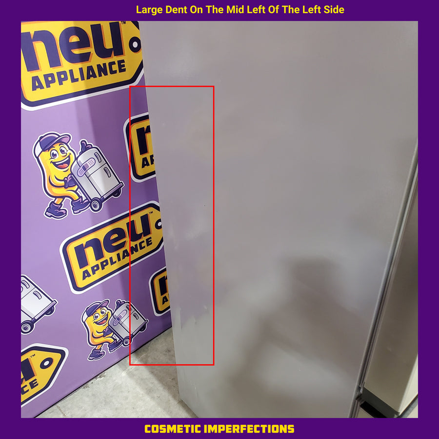 Beko 30” Counter-Depth Bottom Freezer Refrigerator with Ice Maker, Right Hinge BFBF30116SSIM - Scratch & Dent (Moderate)