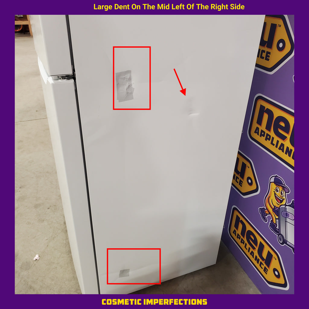Pictures of Frigidaire 18 Cu. Ft. Garage Ready Top Freezer Refrigerator 20231SD242 - FFHT1814WW - Scratch & Dent (Major) - Neu Appliance Outlet - Discount Appliance Outlet in Austin, Tx