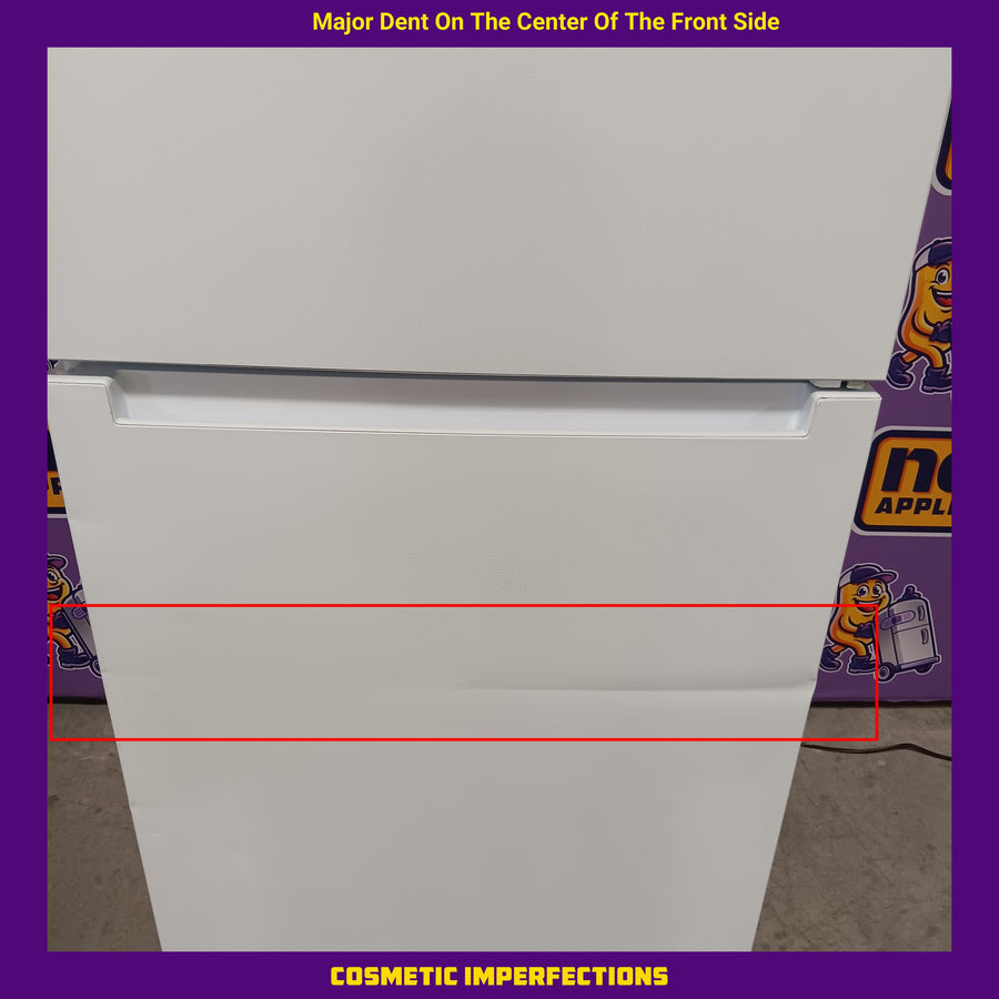 Vissani 14.2 cu. ft. Top Freezer Refrigerator in White, Garage Ready 251318SD1354 - MDTF14WH5 - Scratch & Dent (Major)