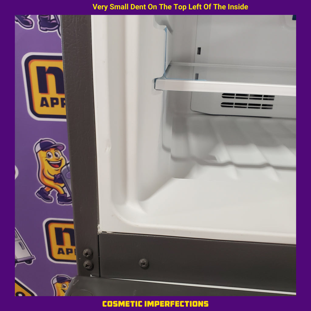 Frigidaire 20 Cu. Ft. Garage Ready Top Freezer Refrigerator in Stainless Steel 3SD816 - FFHT2045VS - Scratch & Dent (Minor)