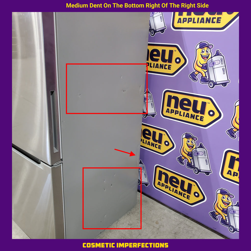 Vissani 18.7 cu. ft. Bottom Freezer Refrigerator in Stainless Steel 25137SD697 - MDBF18SS - Scratch & Dent (Moderate)
