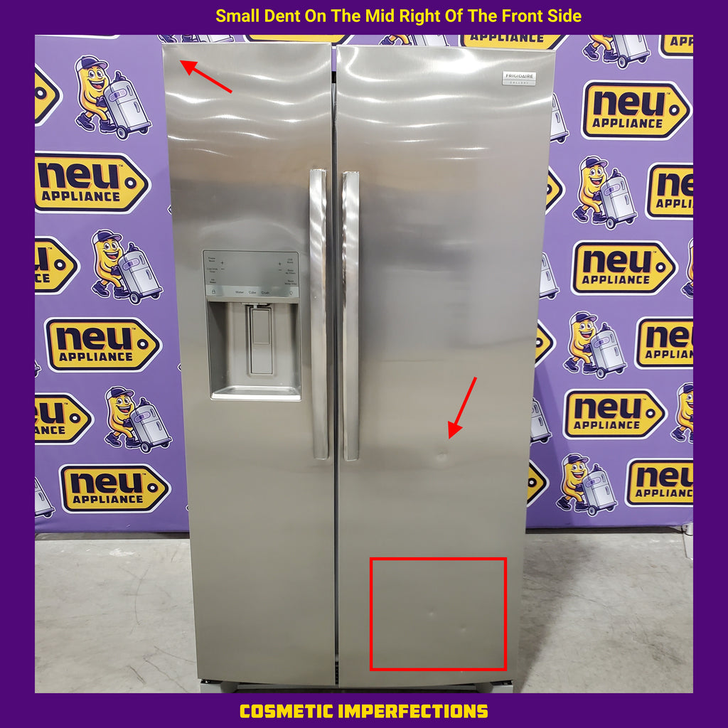 Pictures of Frigidaire Gallery Smudge Proof Stainless Steel 26 Cu. Ft. Side by Side Refrigerator with Bright LED Lighting 20231SD252 - GRSS2652AF - Scratch & Dent (Moderate) - Neu Appliance Outlet - Discount Appliance Outlet in Austin, Tx