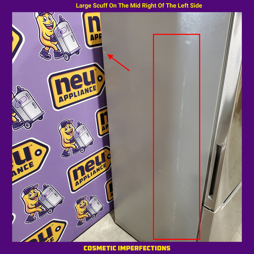 Vissani 18.7 cu. ft. Bottom Freezer Refrigerator in Stainless Steel 25137SD707 - MDBF18SS - Scratch & Dent (Moderate)