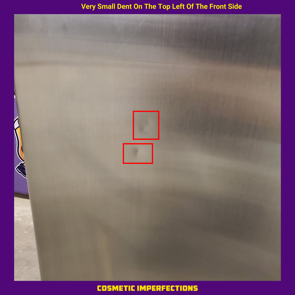 Pictures of Magic Chef 3.0 cu. ft. Manual Defrost Upright Freezer in Stainless Steel MCUF3STE - Cosmetic Condition - Scratch & Dent - Minor - Neu Appliance Outlet - Discount Appliance Outlet in Austin, Tx