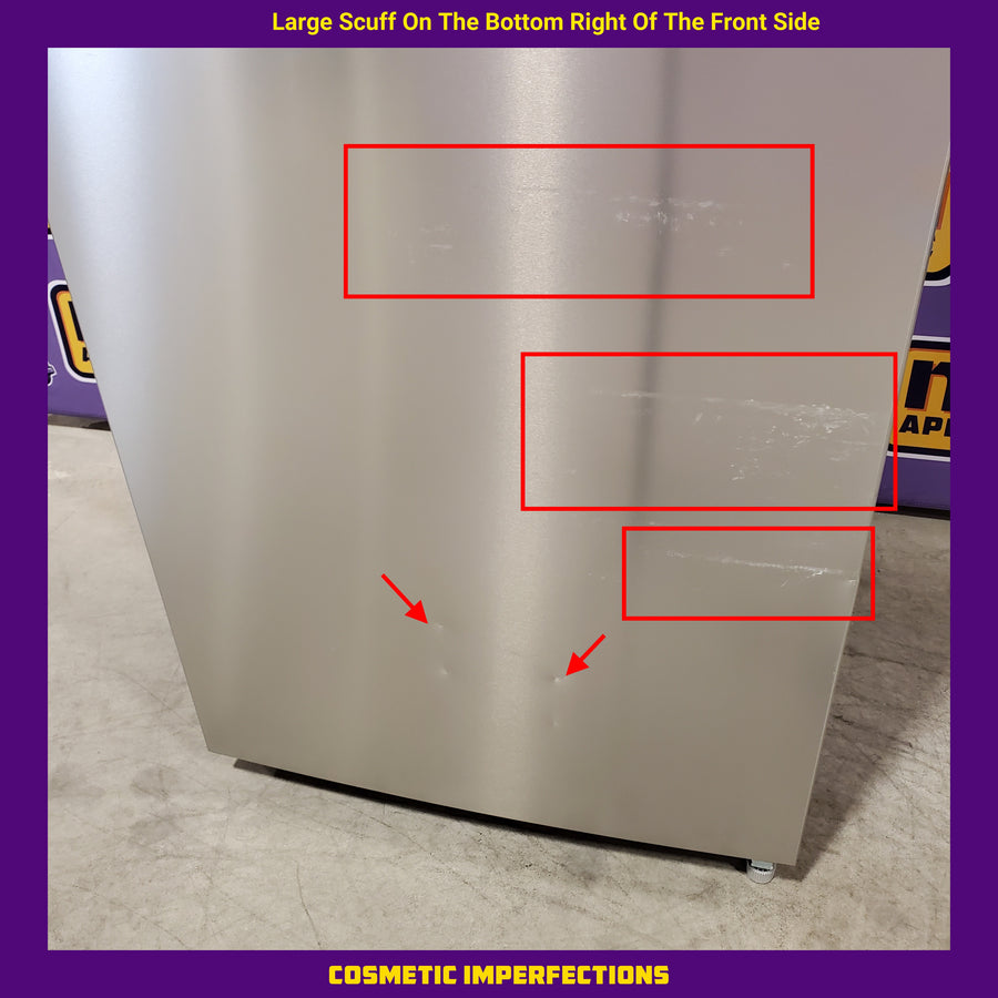 Vissani 18.1 cu. ft. Top Freezer Refrigerator in Fingerprint Resistant Stainless Steel Look, Garage Ready 251315SD1104 - MDTF18SSR5 - Scratch & Dent (Moderate)
