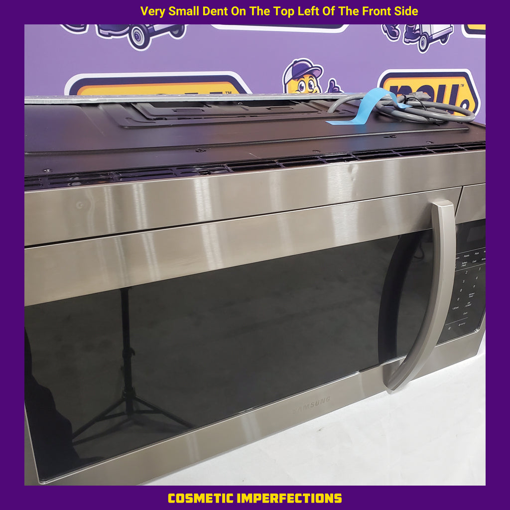 Samsung Over-the-Range Microwave in Stainless Steel with Auto Cook 3SD749 - ME16A4021AS - Scratch & Dent (Minor)