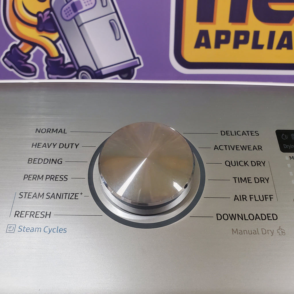 Pictures of 5.2 cu. ft. Samsung Large Capacity Smart Top Load Washer with Super Speed Wash in White (New in Box) and 7.4-cu ft Electric Dryer White - Scratch & Dent - Minor - Neu Appliance Outlet - Discount Appliance Outlet in Austin, Tx