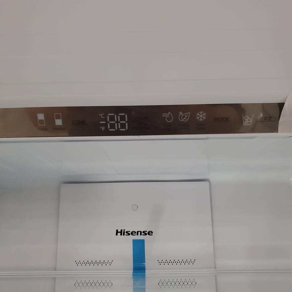 Hisense 33" Wide Counter Depth ENERGY STAR 17.2-cu ft Bottom-Freezer Refrigerator with Ice Maker in Fingerprint Resistant Stainless Steel 3SD737 - HRB171N6BSE - Scratch & Dent (Minor)