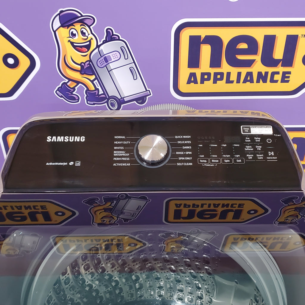 Pictures of Samsung 5.0 cu. ft. High Efficiency Top Load Washer with Active WaterJet in Champagne WA50T5300AC - Certified Refurbished - Neu Appliance Outlet - Discount Appliance Outlet in Austin, Tx