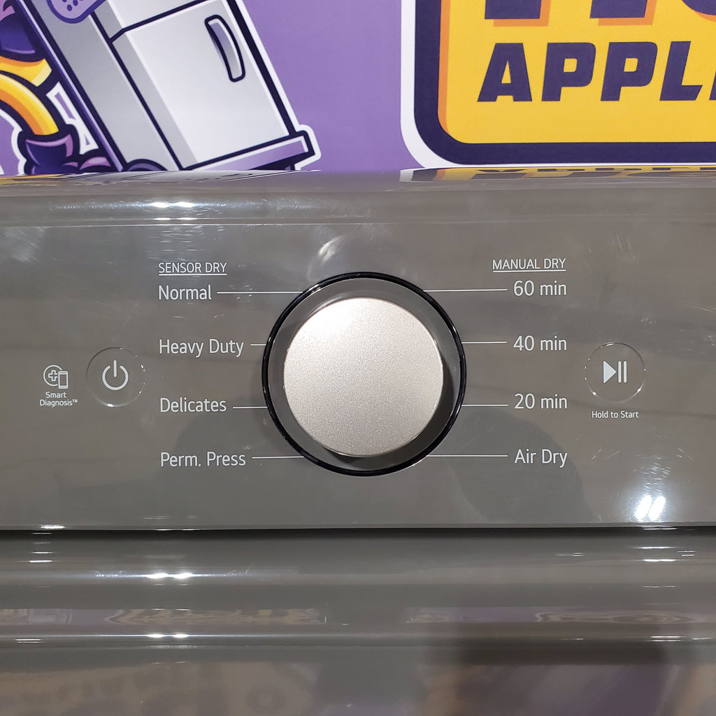 Pictures of LG 4.1 cu. ft. Top Load Washer with 4-Way Agitator® and TurboDrum™ Technology WT6105CM and LG 7.3 cu. ft. Gas Dryer with Dial-A Cycle Knob ENERGY STAR and FlowSense Duct Clogging Indicator 15025 - DLG6101M - Open Box - Neu Appliance Outlet - Discount Appliance Outlet in Austin, Tx