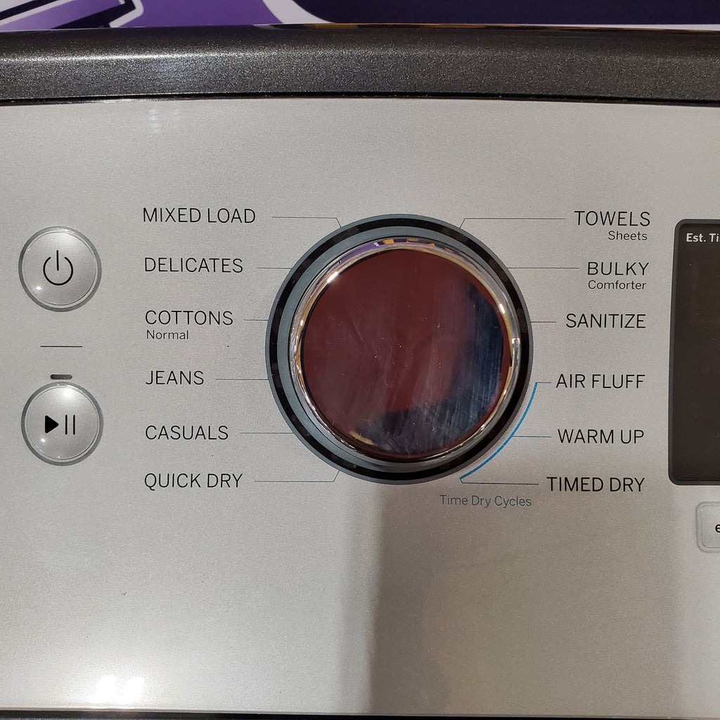 Pictures of GE Diamond Gray Energy Star Electric 7.4 Cu. Ft. Dryer with Aluminized Alloy Drum, Sanitize Cycle, and Sensor Dry GTD72EBPNDG - Certified Refurbished - Neu Appliance Outlet - Discount Appliance Outlet in Austin, Tx