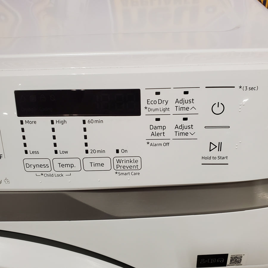 Samsung 7.5 cu. ft. Front Load Gas with Sensor Dry and Interior Drum Light 31131SD47 - DVG45T6000W - Scratch & Dent (Moderate)