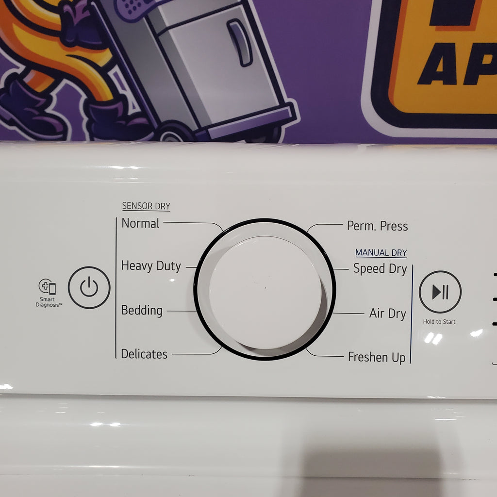 Pictures of LG 7.3 cu. ft. Ultra Large High Efficiency Electric Dryer in White 1CR05075 - DLE7000W - Certified Refurbished - Neu Appliance Outlet - Discount Appliance Outlet in Austin, Tx