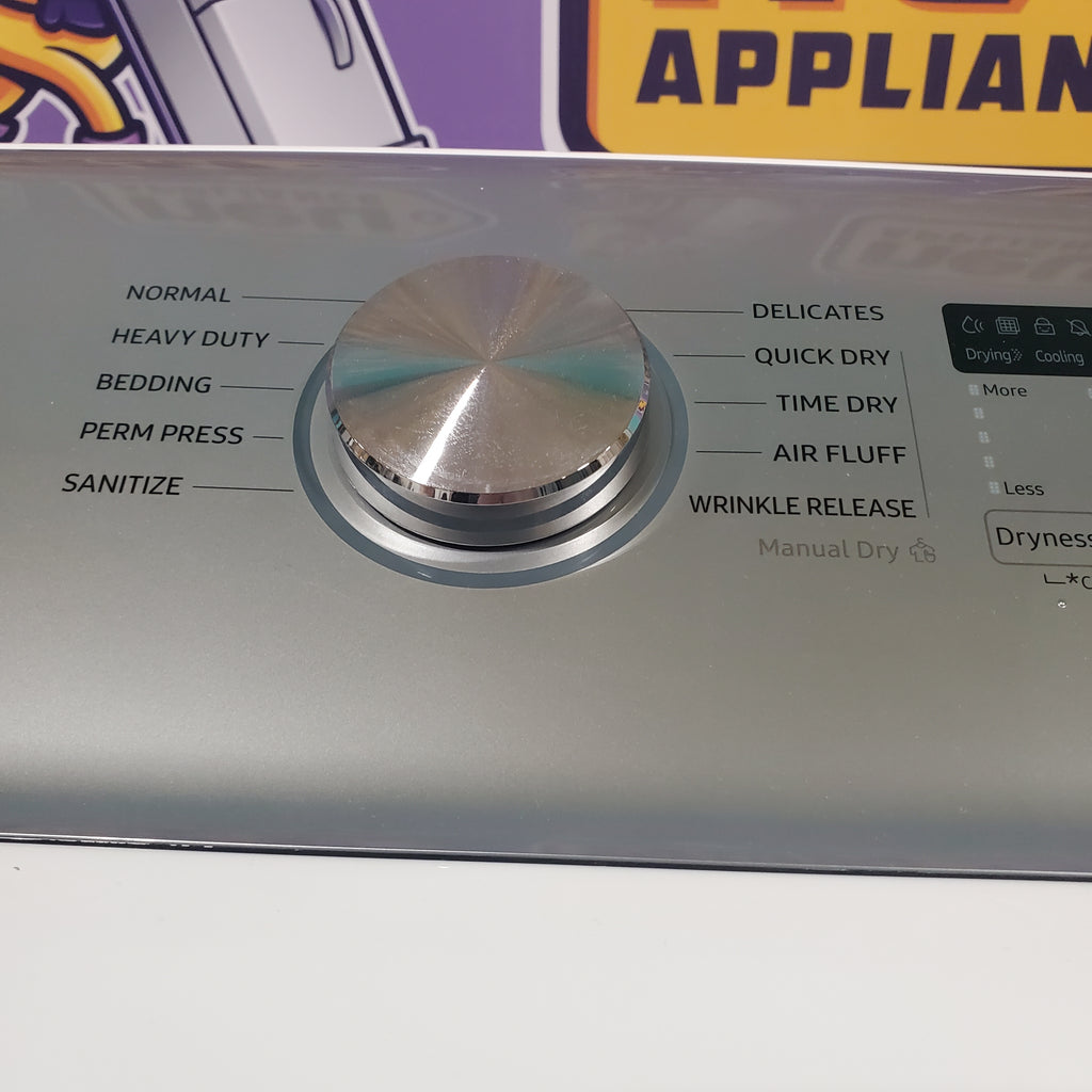 Pictures of Samsung White Electric 7.4 Cu. Ft. Dryer with Sensor Dry and Reversible Door DVE50R5200W - Scratch and Dent (Minor) - Neu Appliance Outlet - Discount Appliance Outlet in Austin, Tx