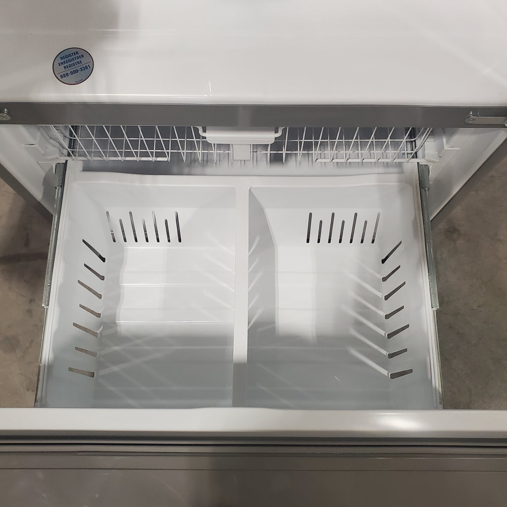 Pictures of Whirlpool 36 in. 24.7 cu. ft. Standard Depth French Door Refrigerator in Fingerprint Resistant Stainless Steel - WRFF3436RZ- Scratch & Dent - (Minor) - Neu Appliance Outlet - Discount Appliance Outlet in Austin, Tx