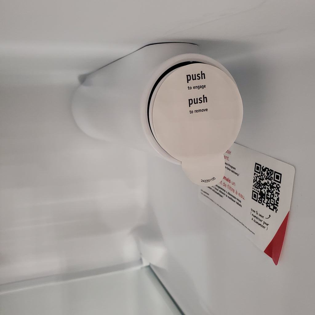 Frigidaire 22.3-cu ft Counter-depth Side-by-Side Refrigerator with Ice Maker (Fingerprint Resistant Stainless Steel) ENERGY STAR 20SD095 - GRSC2352AF - Scratch & Dent (Moderate)