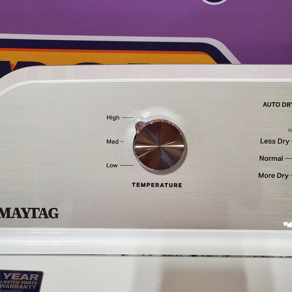Pictures of MayTag 7.0 cu. ft. Top Load Electric Wrinkle Prevent Dryer MED4500MW - Scratch & Dent (Minor) - Neu Appliance Outlet - Discount Appliance Outlet in Austin, Tx
